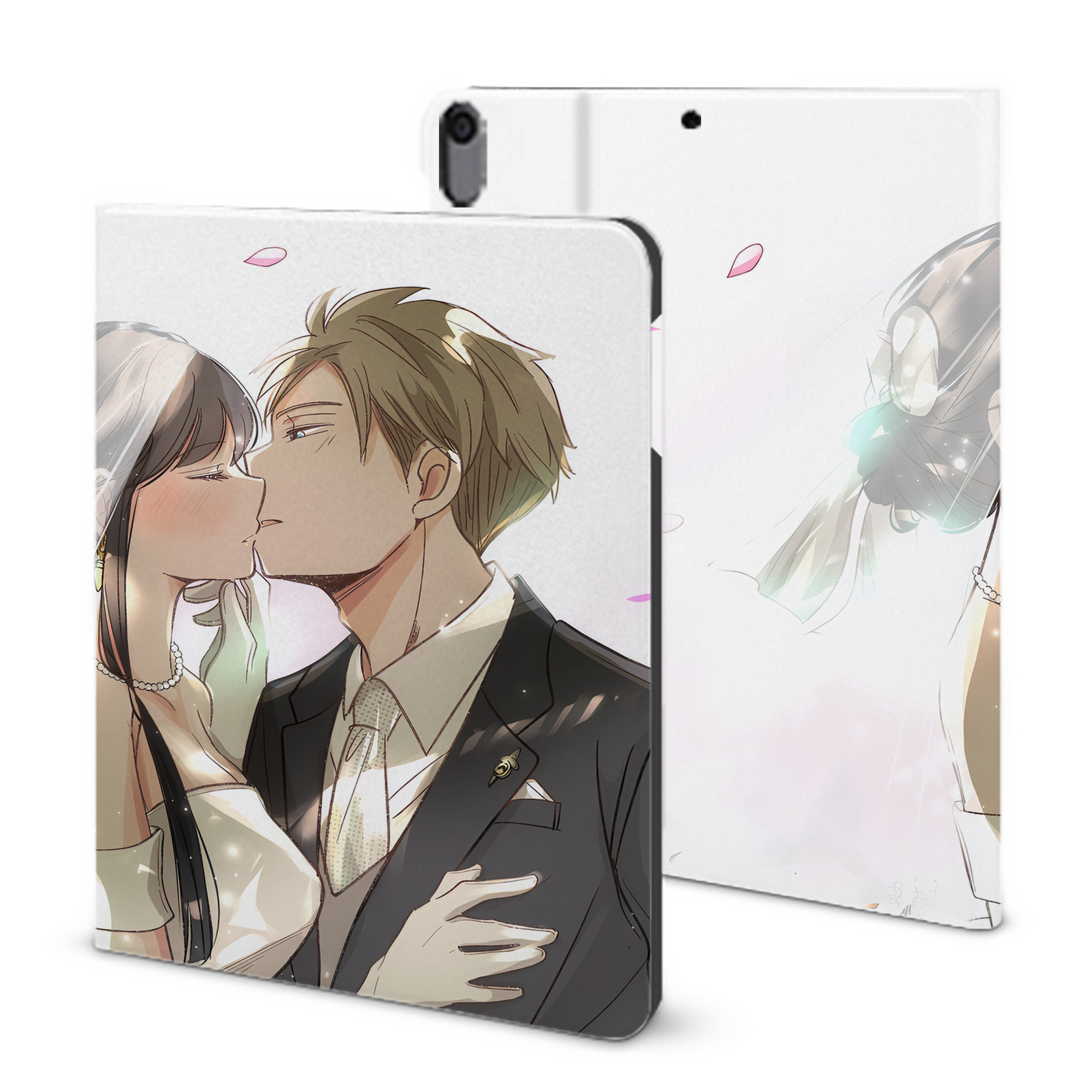 （画像用） SPY×FAMILY间谍家家酒 IPad ケース ブック型 PUレザー TPU 耐衝撃 軽量 薄型 ペン収納なし 全面保護 IPad 各モデル対応